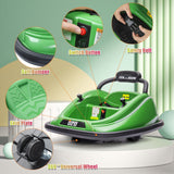 360° Spin Electric Bumper Car for Kids with Remote Control and LED Lights - 12V Ride On Vehicle