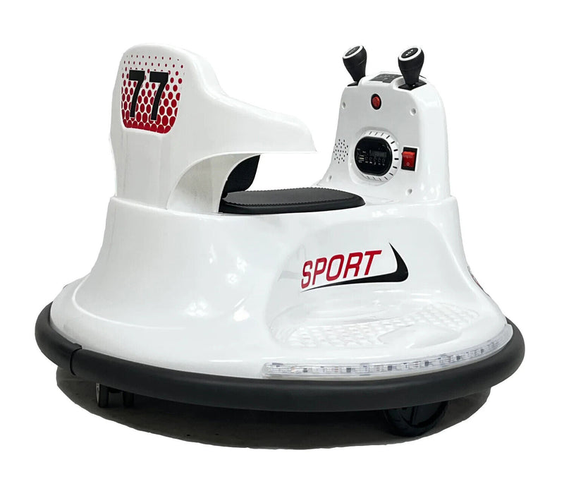 360 Spin Electric Ride-On Bumper Car for Kids with Remote Control - Ages 2-5