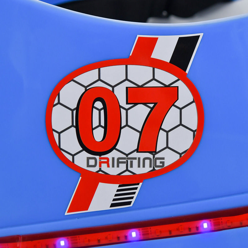 360° Spin Race Bumper Car for Kids with Remote Control - Blue