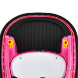 360° Spin Race Bumper Car for Kids with Remote Control - Pink 12V Vehicle