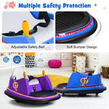 360° Spin Race Bumper Car Ride-On Toy for Kids with Remote Control - 12V Vehicle