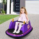 360° Spin Race Bumper Car Ride-On Toy for Kids with Remote Control - 12V Vehicle