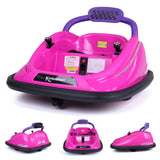 360° Spin Race Car for Kids with Remote Control and LED Lights - 6V Bumper Car Ride-On