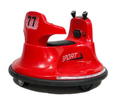 360 Spin Red Electric Bumper Car for Kids with Remote Control - Ages 2-5