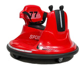 360 Spin Red Electric Bumper Car for Kids with Remote Control - Ages 2-5