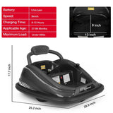 360° Spin Ride On Bumper Car for Kids - Rechargeable Electric Toy Vehicle (12V)