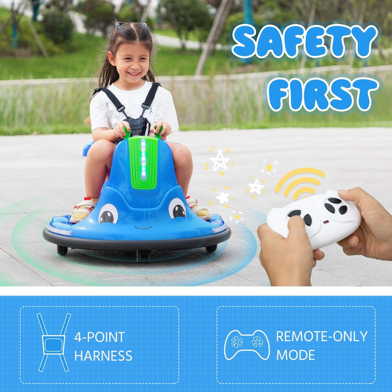 360° Spinning Bumper Car Electric Vehicle with Remote Control and Lights