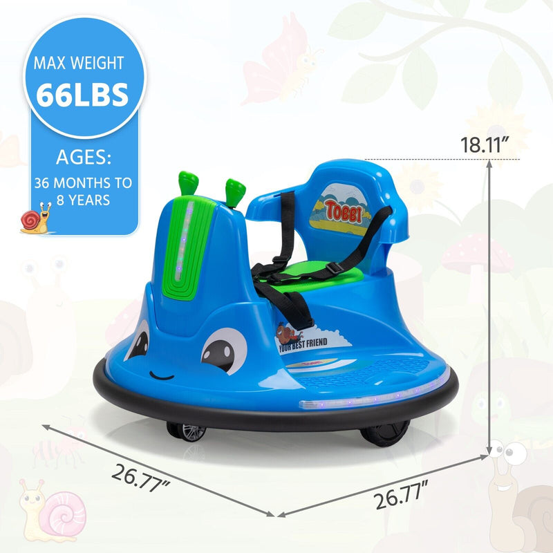 360° Spinning Bumper Car Electric Vehicle with Remote Control and Lights
