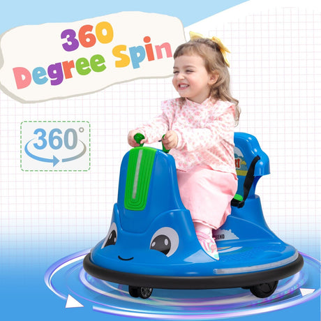 360° Spinning Bumper Car Electric Vehicle with Remote Control and Lights