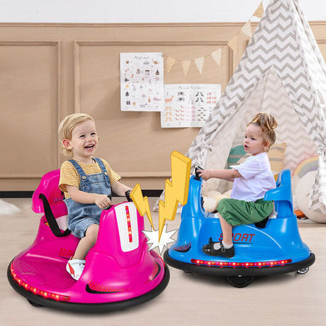360?&deg; Spin Electric Ride On Car for Kids and Toddlers - Bumper Car Fun!