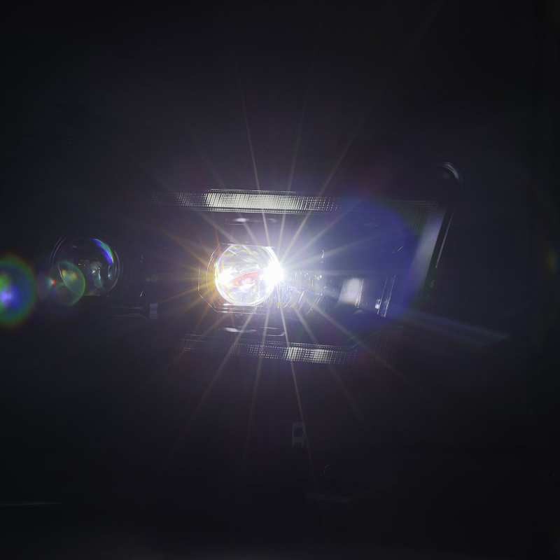 Phares à LED AlphaRex 19-21 Ram 2500 LUXX de style planche Alpha Blk avec éclairage actif/signal séquentiel/DRL