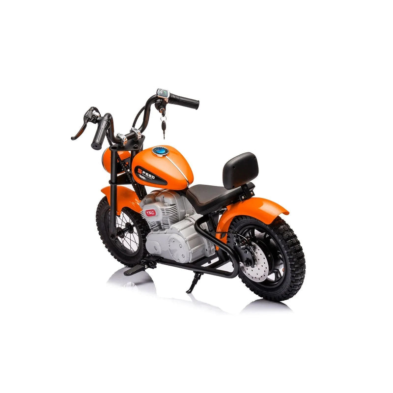 36V Magic Cars E-Chopper, Leather Seat, Rubber Air Wheels, Brushless Motor