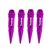 Trucktok 4pcs Aluminum Spike Bullet Valve Stem Caps Cover Wheel Tire Air Cap TruckTok