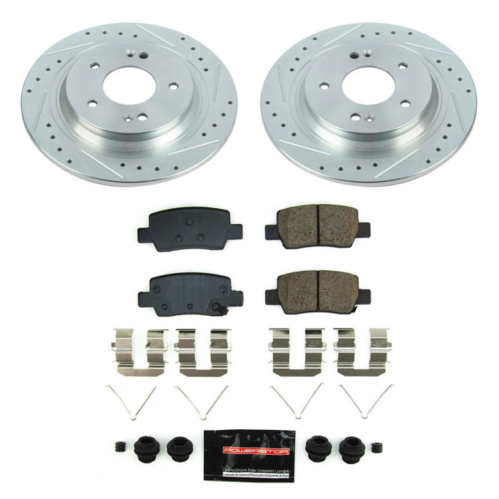 Power Stop 2021 Kia Seltos Rear Z23 Evolution Brake Kit