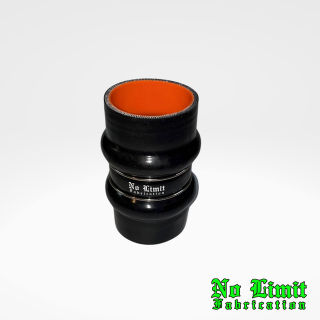 No Limit Fabrication 3 Inch ID x 6 Inch Long 2 Humps With SS Rings Silicone Coupler No Limit Fabrication