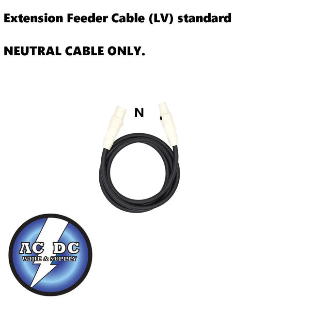Extension Feeder Stage and lighting Cable 5 ft 4/0 NEUTRAL (LV) standard 405A ACDC WIRE AND SUPPLY