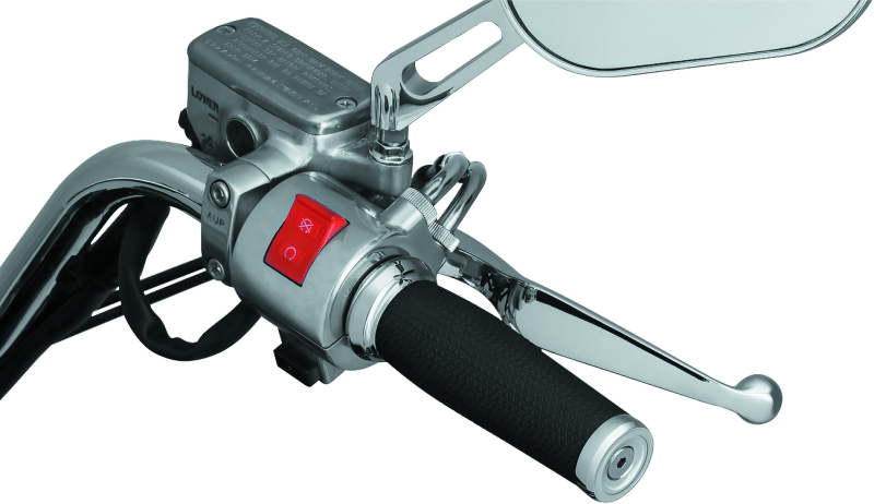 Poignées de batteuse Kuryakyn universelles 1 pouce chromées