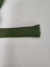 25 FT 1/2" OLIVE GREEN PET EXPANDO SLEEVING BRAID AC/DC WIRE AND SUPPLY