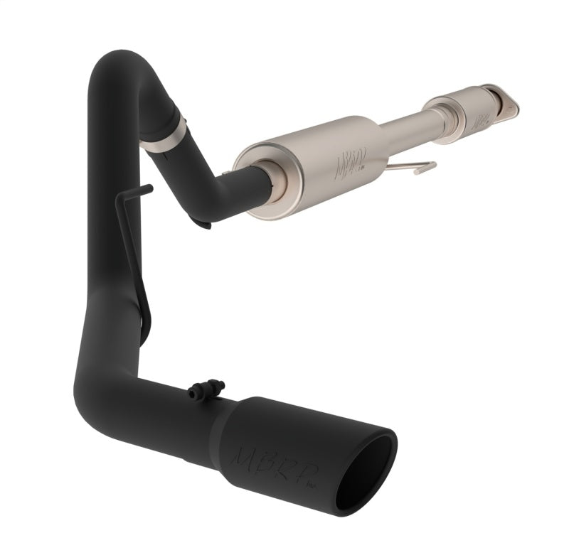 Système d'échappement noir à sortie unique avec catalyseur arrière de 3 pouces MBRP 15-20 Ford F-150 5.0L