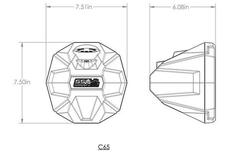 2020-2024 Polaris RZR Pro 6.5in Cage-Mount Plug-&-Play Speaker-Pods for Ride Command