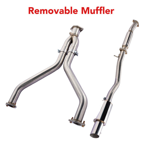 3 Inches Single Tip Cat-Back Exhaust for 2009-2020 Nissan 370Z Flashark