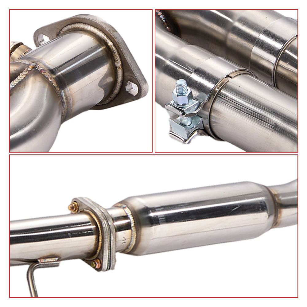 3 Inches Single Tip Cat-Back Exhaust for 2009-2020 Nissan 370Z Flashark