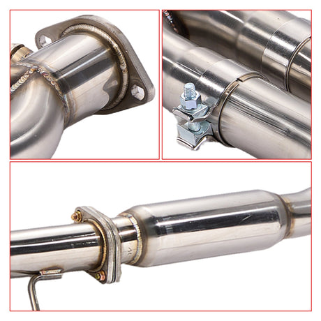 3 Inches Single Tip Cat-Back Exhaust for 2009-2020 Nissan 370Z Flashark
