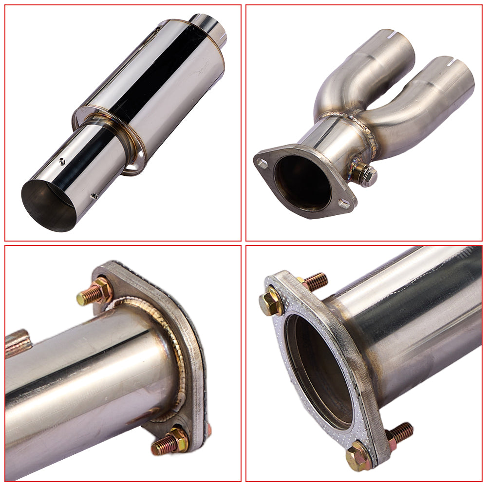 3 Inches Single Tip Cat-Back Exhaust for 2009-2020 Nissan 370Z