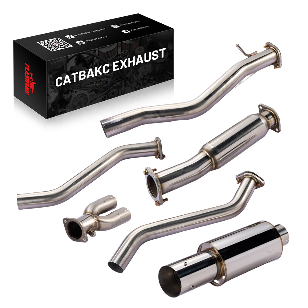 3 Inches Single Tip Cat-Back Exhaust for 2009-2020 Nissan 370Z Flashark