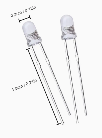 3mm Yellow LED Indicators 4-Pack - Bright Warning Lights TekShack
