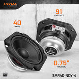 PRV Audio 3MR40-NDY-4 3 Inch Neodymium Midrange Speaker