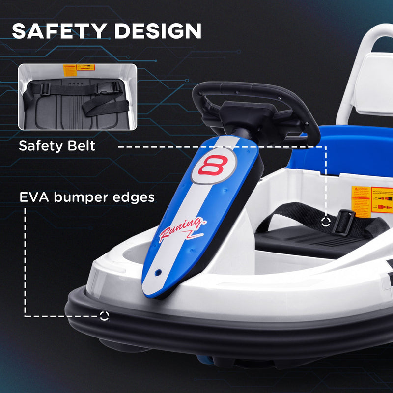 360° Rotating Electric Bumper Car for Kids - Fun Ride On Toy with 6V Battery