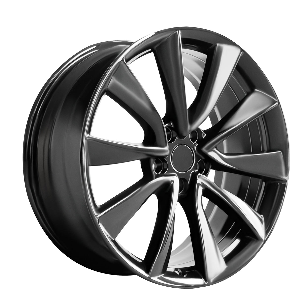 19x8.5" 5x114.3mm Hyper Black 1 pc Wheels For Tesla Wheels Models Y X S 3