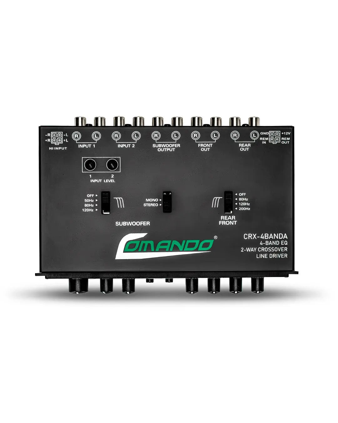 CRX-4BANDA | 4 Bands Equalizer Comando Audio Inc.