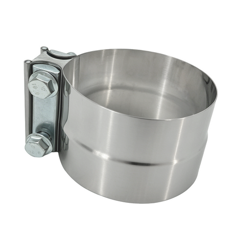 Trucktok 4"/5" Stainless Steel Exhaust Clamp Muffler Clamp Lap Joint Band Clamp Universal TruckTok