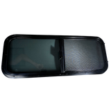 CRL Glass Slider Window w/ Clamp Ring (Passenger Side) for Sprinter Van Wideouts S&B