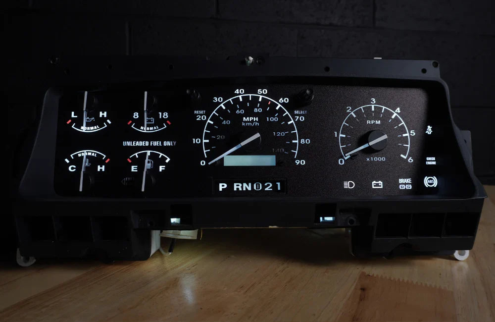 92-96 Cluster Faceplate Kit - XLT Original - Gas Chinook Auto