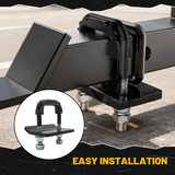 Trucktok 2" Anti-Rattle Hitch Tightener with Rubber Isolator U-Bolt TruckTok