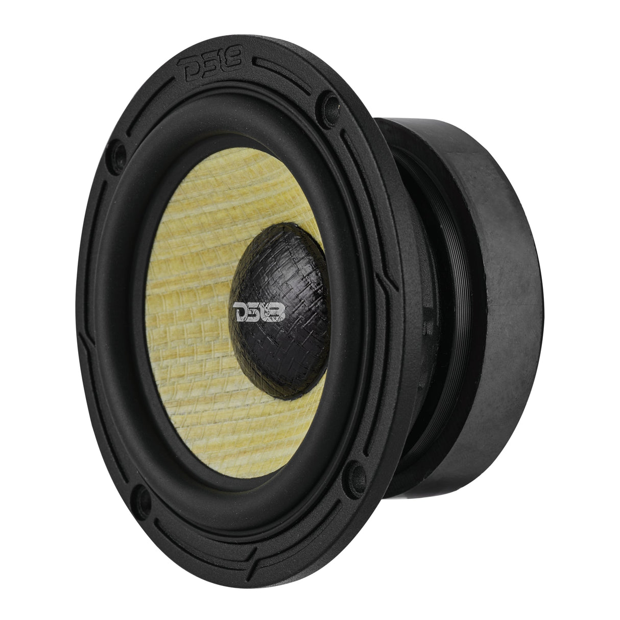DXQ 3.5” Midrange Speaker with Yellow Straw + Composite Foam Cone | 60W RMS 4-Ohm DS18