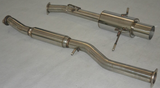 2002-2007 Subaru WRX/STI GD EJ205 Catback Exhaust 3" Pipe 4.5" Muffler Tip + Downpipe Up-pipe Flashark