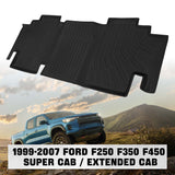 Trucktok 1999-2007 Ford F250 F350 F450 SuperCab All-Weather TPE Floor Mats TruckTok
