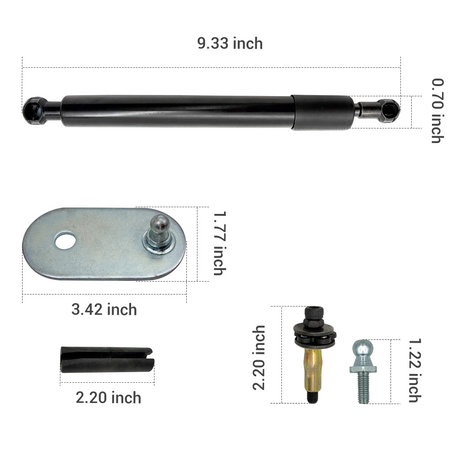 Trucktok 2009-2018 Dodge Ram 1500 2500 3500 Tailgate Assist Shock Kit TruckTok