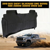Trucktok Silverado Sierra 2019-2025 1500 & 2020-2025 2500HD 3500HD Crew Cab All-Weather TPE Floor Mats TruckTok