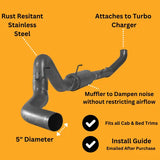 5" Exhaust DPF Delete | Dodge Ram 6.7L Cummins 2007.5-2012 thedieseldudes