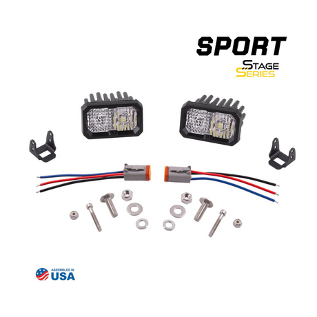 SSC2 SAE/DOT White Sport Standard LED Pod (pair)