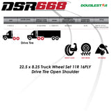 11R 22.5 16 PR Open Shoulder Commercial Truck Tire x200