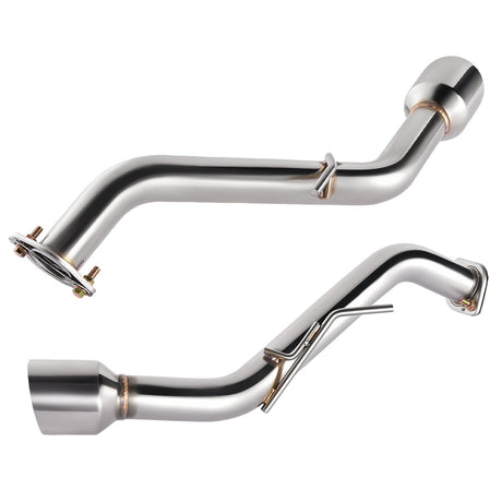 Axle Back Exhaust For 2014-2024 Infiniti Q50 w/ Stainless Steel Tip Flashark