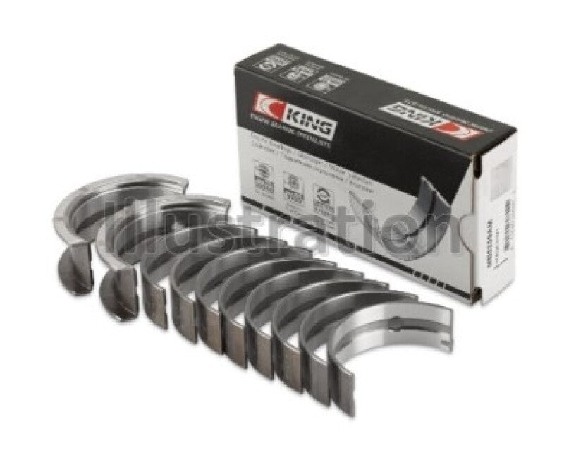 King Engine Bearings Chevrolet 121Ci/Ln2 134Ci Fl O/S 010 (Size +0.75mm) Main Bearing Set