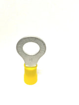 12-10 VINYL RING TERMINAL ELECTRICAL CONNECTOR YELLOW YOU CHOOSE SIZE ACDCWIREANDSUPPLY