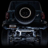 AWE Tuning 0FG Dual Rear Exit Exhaust with Chrome Silver Tips and BashGuard | 2021+ Ford Bronco